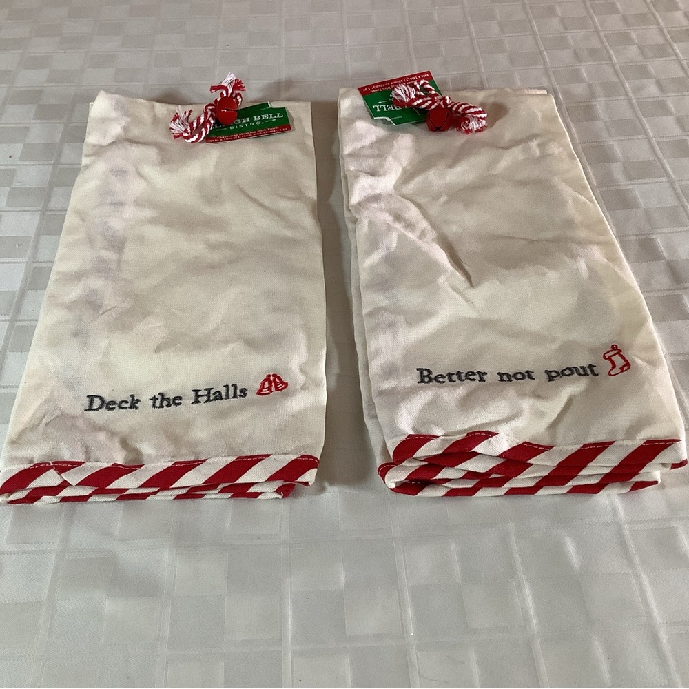 New 2 Christmas kitchen towels